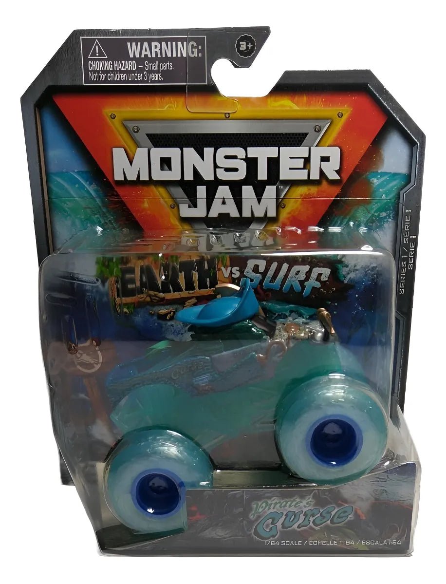 Monster Jam Pirate’s Curse Glow 1:64 Llantas Translúcidas - Chido Toys