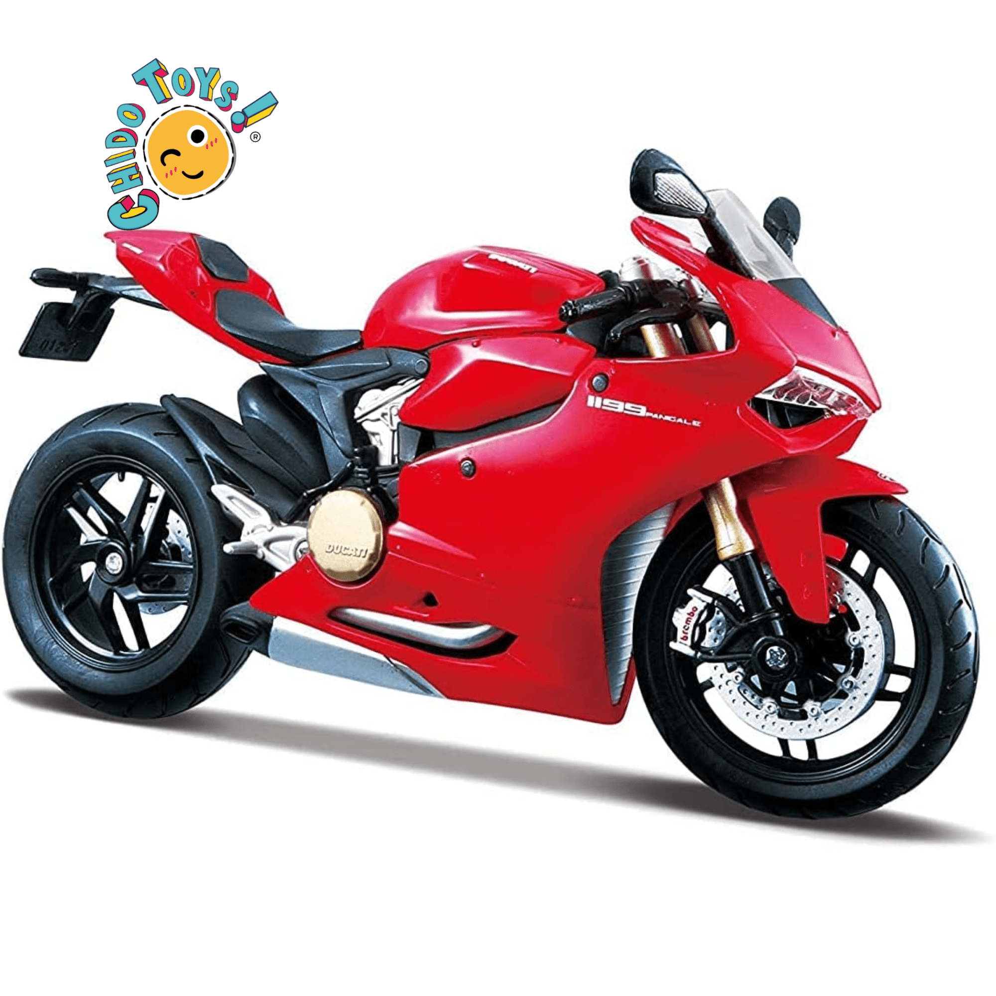 Motocicleta a Escala 1:12 – Maisto (Metal, Llantas Funcionales, Dirección Articulada) - Chido Toys