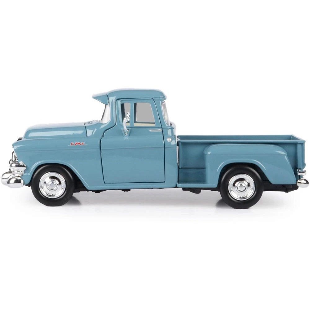 Motormax GMC Blue Chip Pickup 1955 1:24 azul clásico - Chido Toys