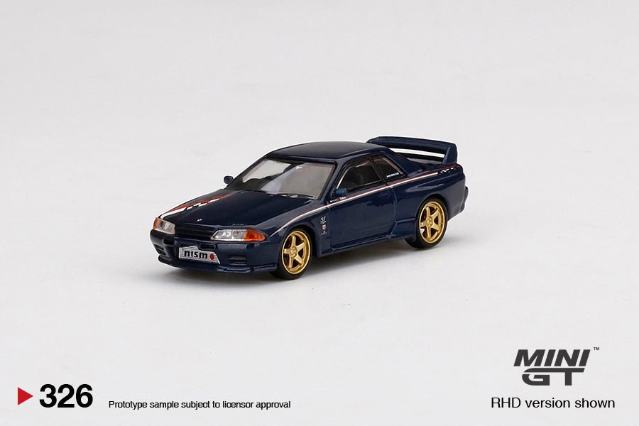 Nissan Skyline GT - R Nismo S - Tune Azul Oscuro – Mini GT 1:64 - Chido Toys
