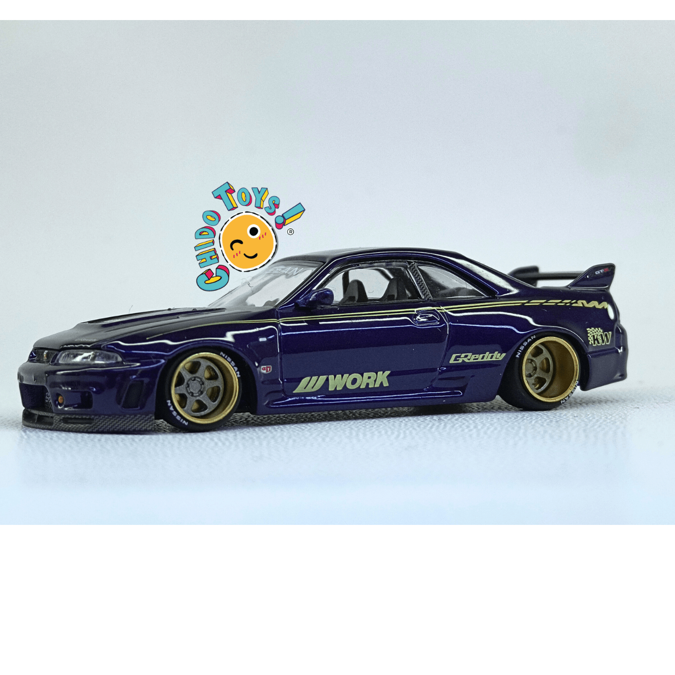 Nissan Skyline GT - R R33 Kaido House 072 Works V1, escala 1:64 - Chido Toys