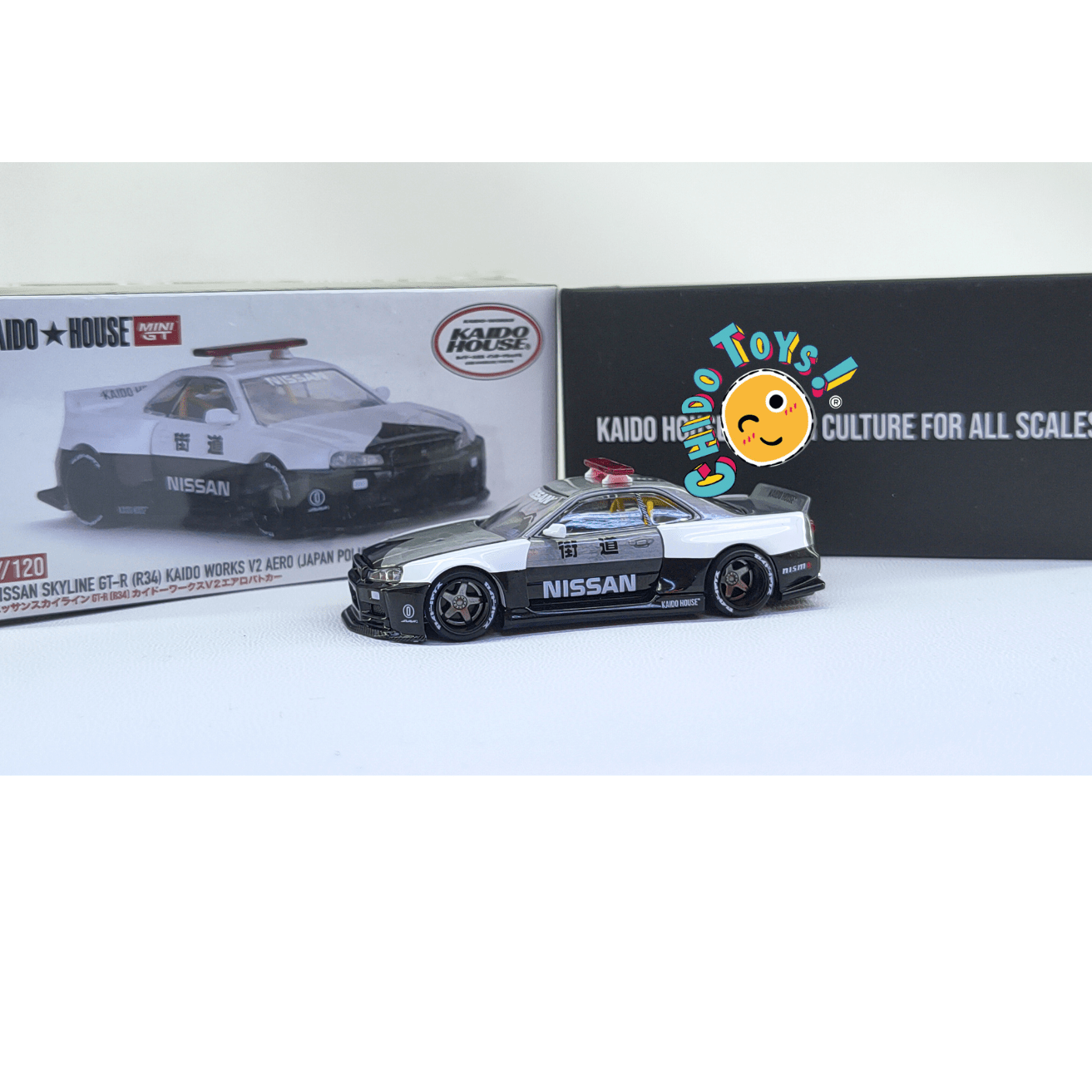 Nissan Skyline GT-R R34 Kaido Works V2 Aero Japan Police – Versión