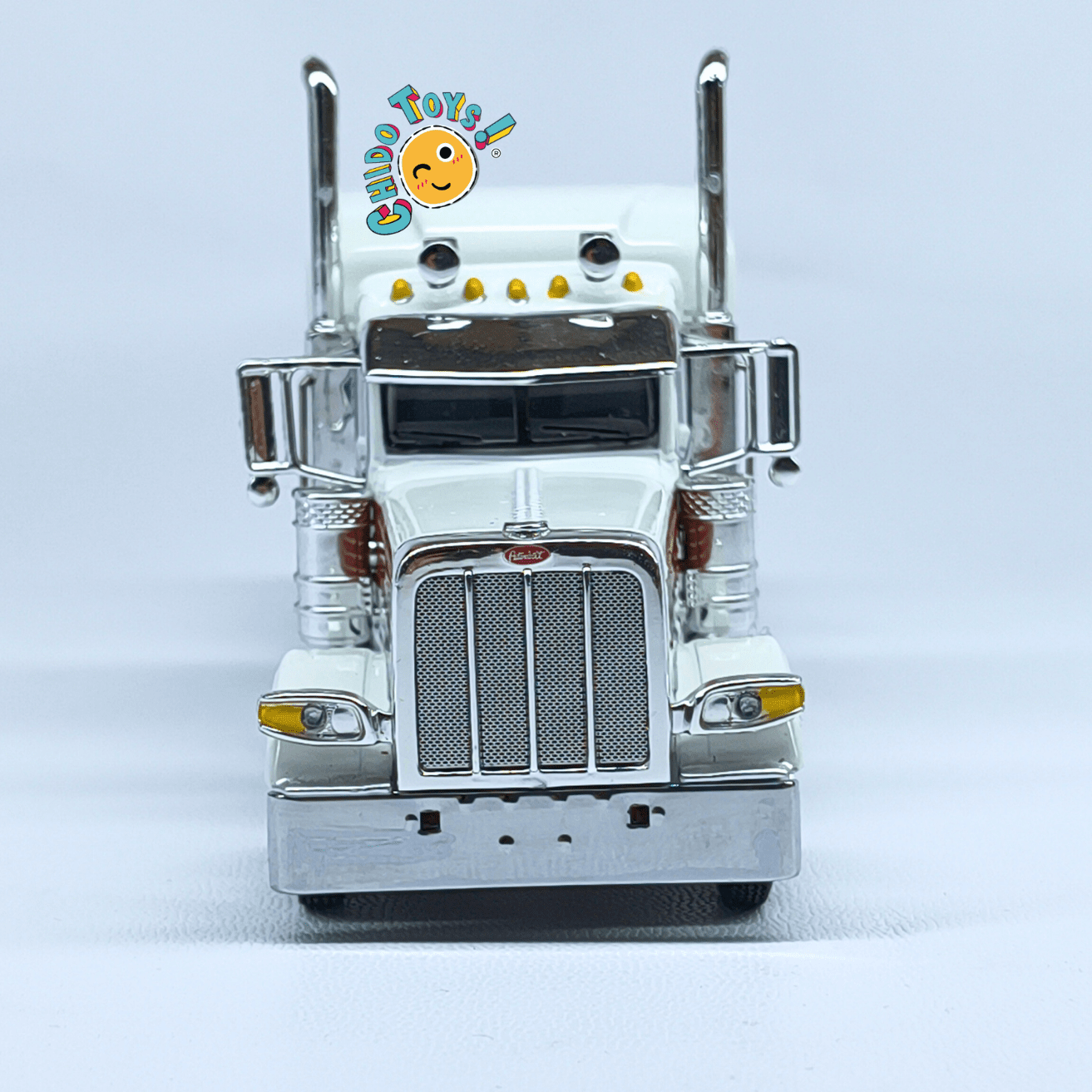 Peterbilt 379 con tolva MAC Trailer a escala 1:64 DCP – Réplica de colección detallada - Chido Toys