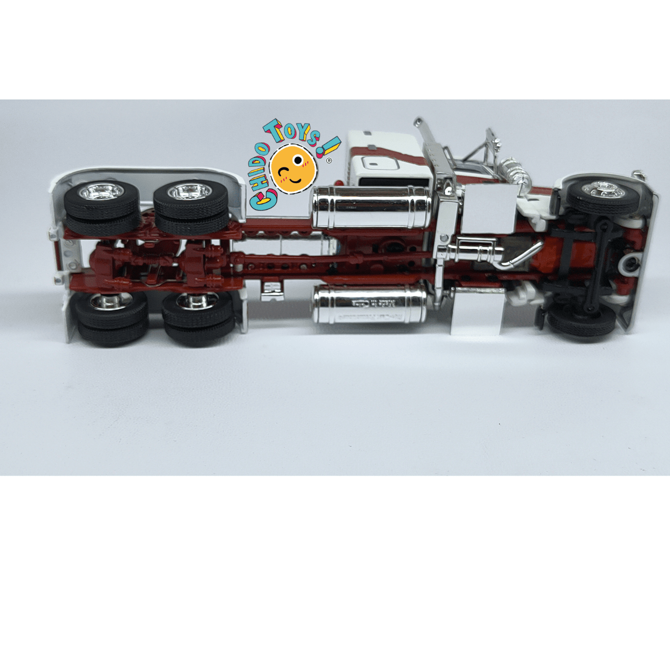Peterbilt 379 con tolva MAC Trailer a escala 1:64 DCP – Réplica de colección detallada - Chido Toys