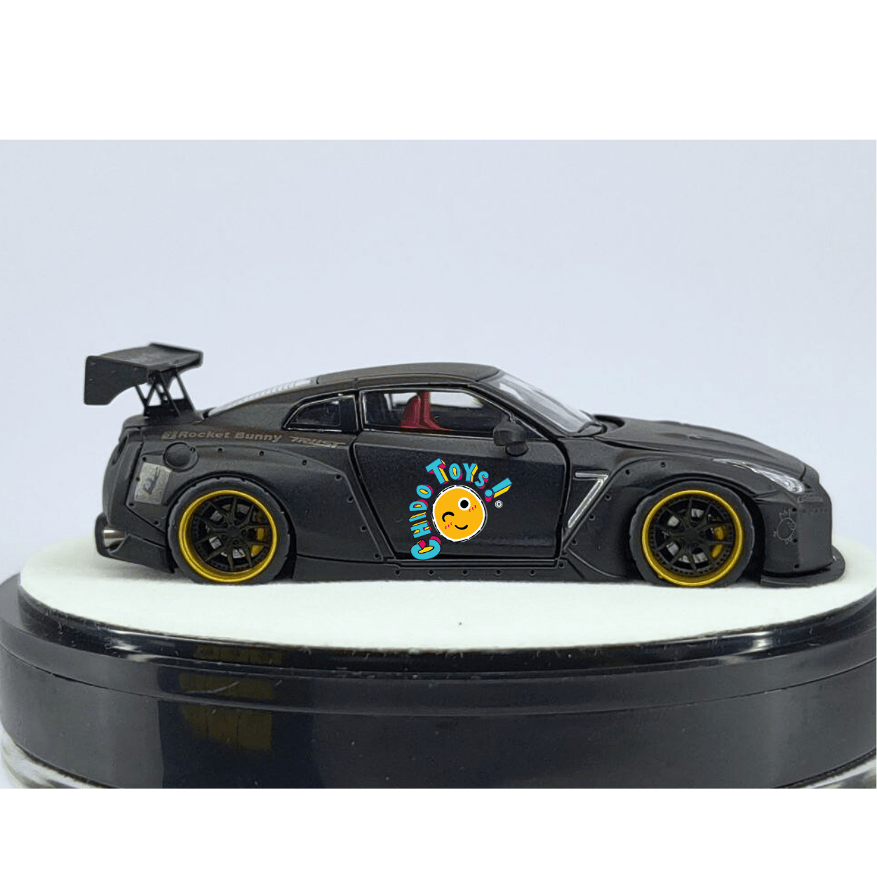 PGM Nissan GT - R R35 Rocket Bunny Negro 1:64 Edición Limitada - Chido Toys