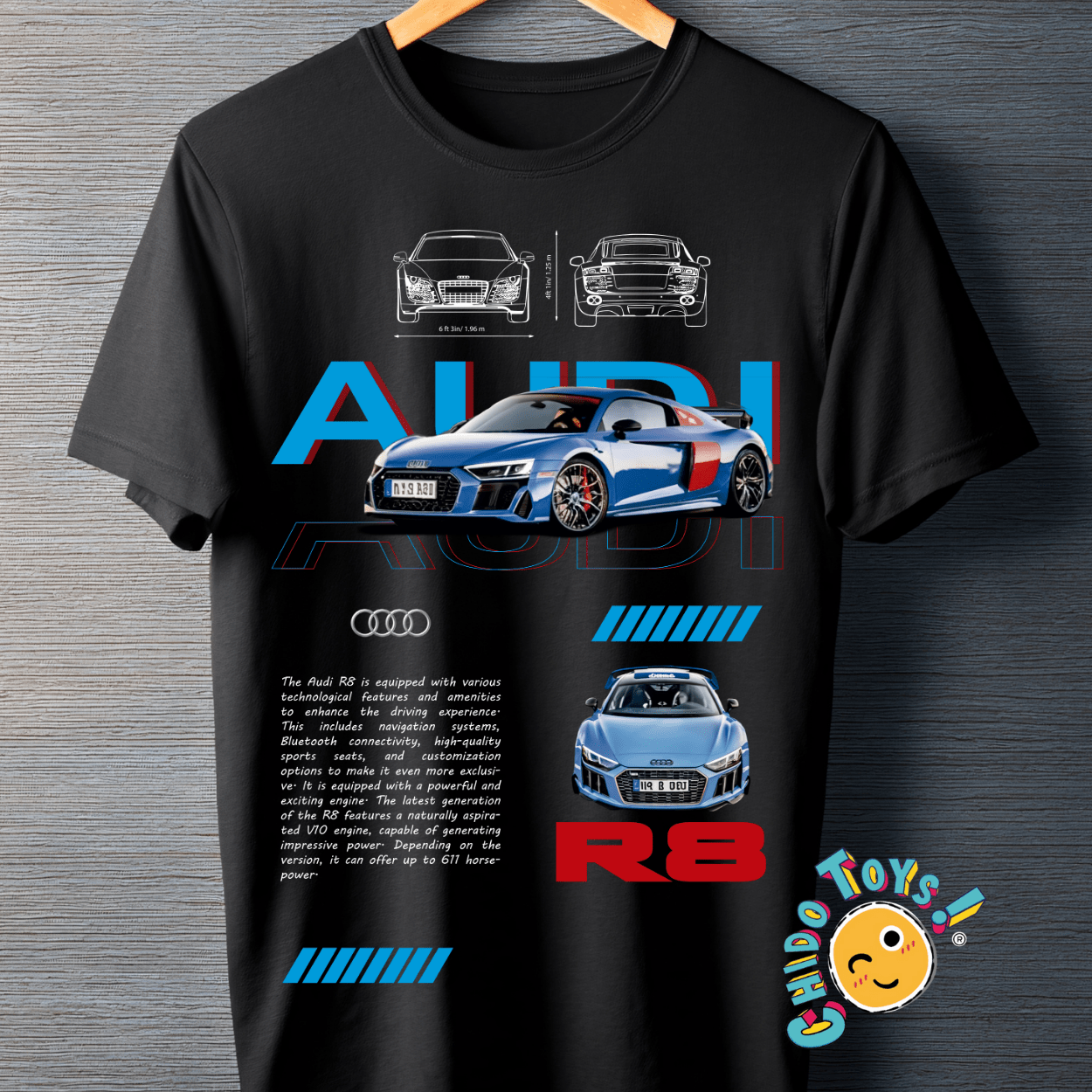 Playera Audi R8 – Supercar Performance Edition - Chido Toys