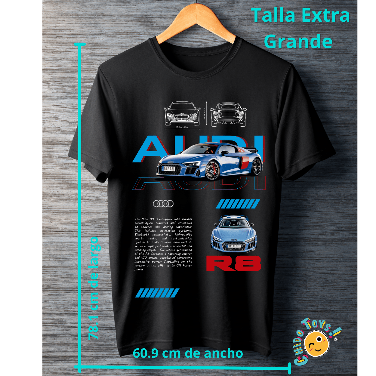 Playera Audi R8 – Supercar Performance Edition - Chido Toys