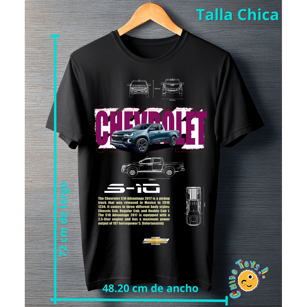 Playera Chevrolet S10 Advantage – Heritage Truck Edition - Chido Toys