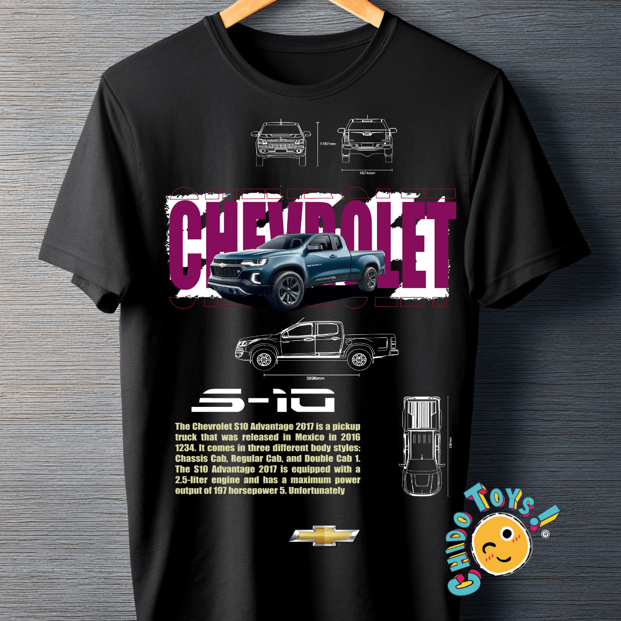 Playera Chevrolet S10 Advantage – Heritage Truck Edition - Chido Toys