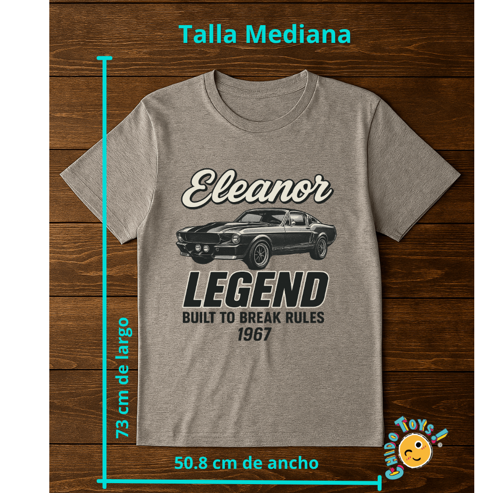 Playera Eleanor 1967 – Leyenda Muscle Car | Chido Toys Streetwear - Chido Toys