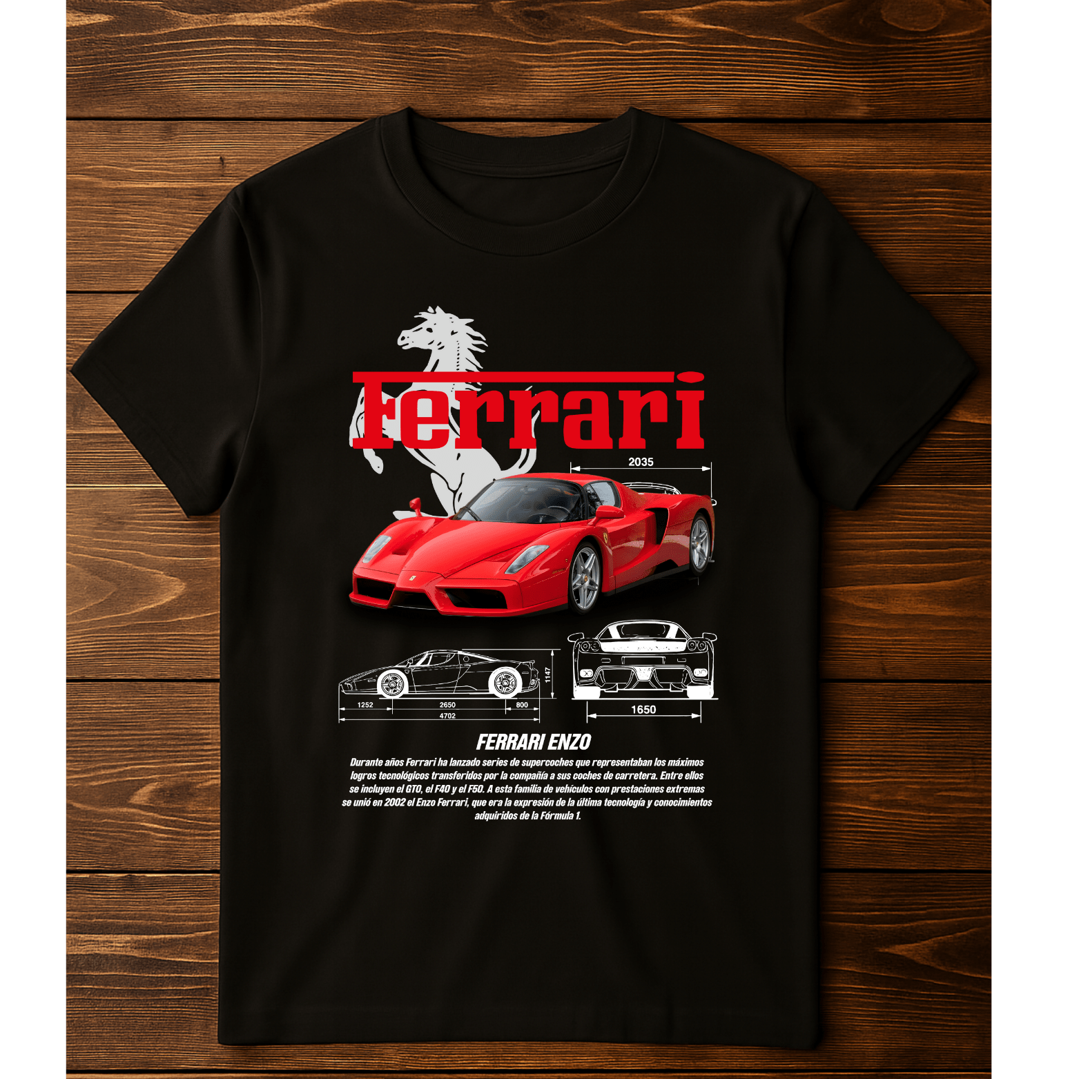 Playera Ferrari Enzo – Superdeportivo Legendario 2003 - Chido Toys