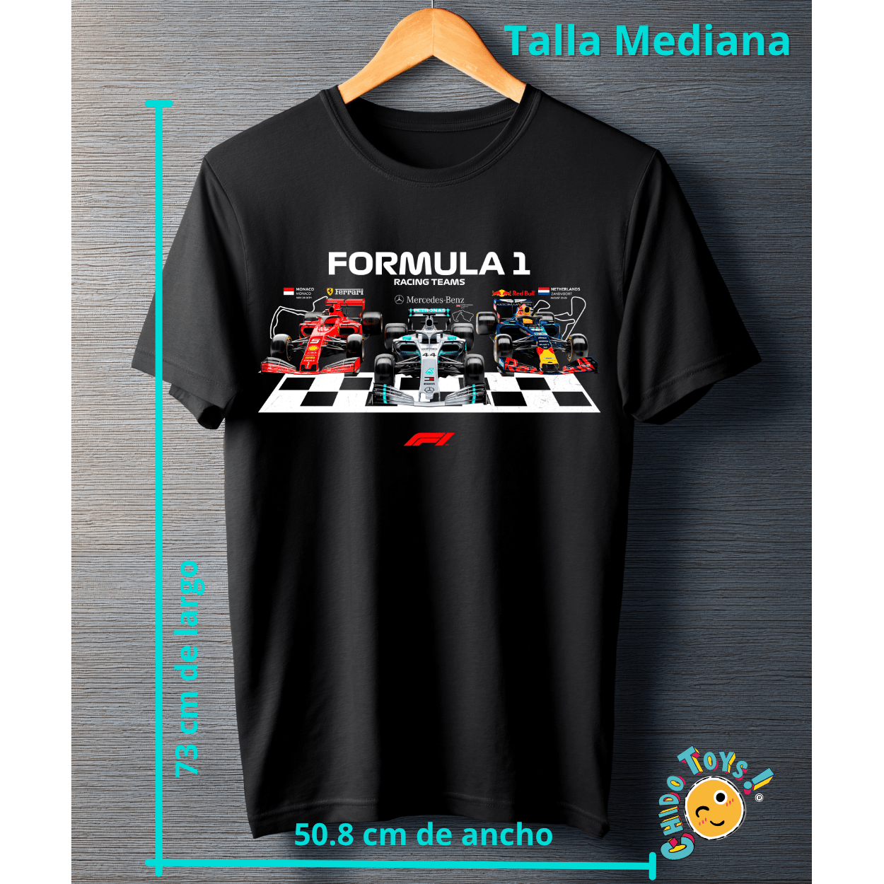 Playera Fórmula 1 Racing Teams – Pole Position Edition - Chido Toys