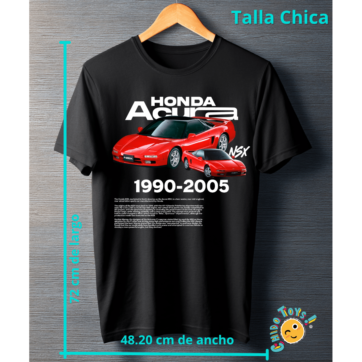 Playera Honda / Acura NSX – 1990–2005 Legend - Chido Toys