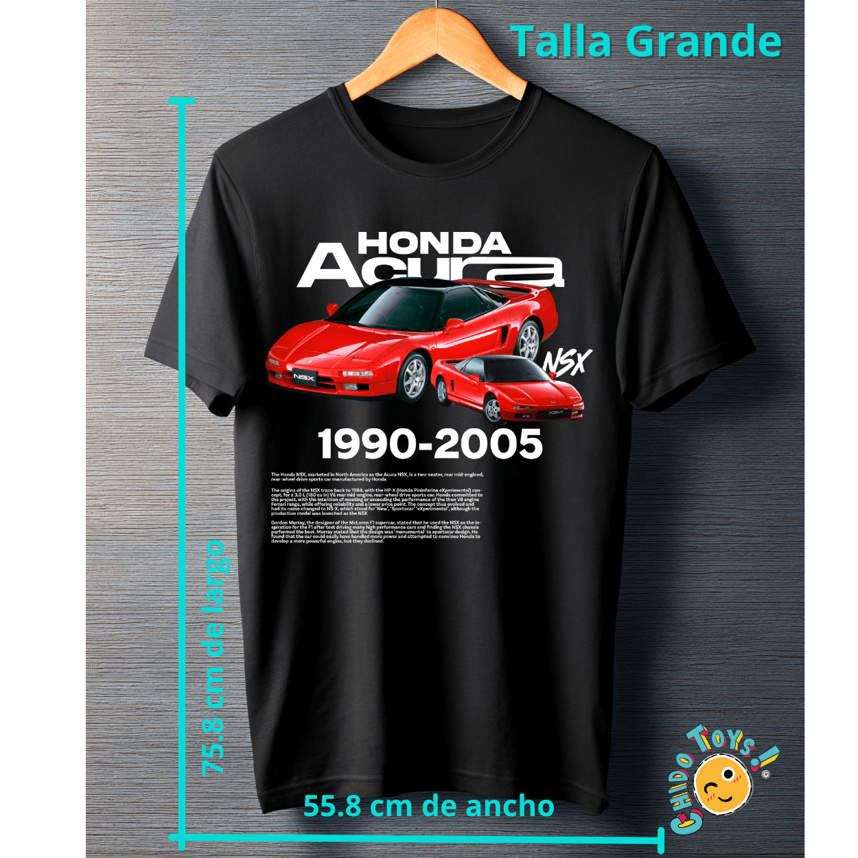 Playera Honda / Acura NSX – 1990–2005 Legend - Chido Toys