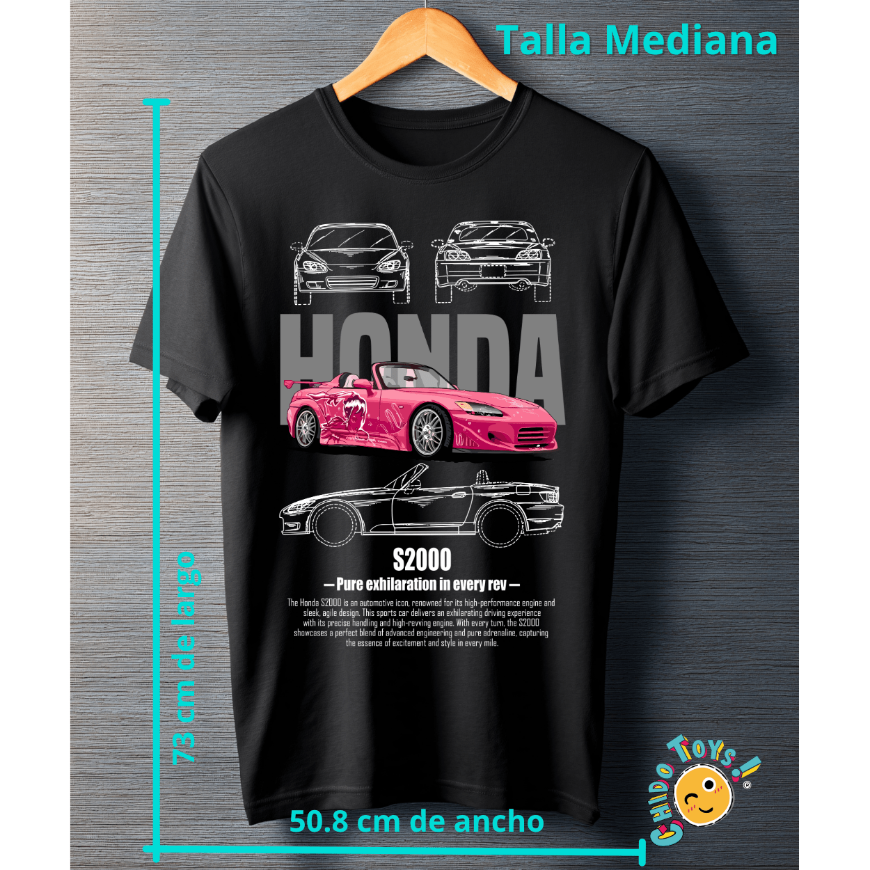 Playera Honda S2000 – Pink Edition - Chido Toys