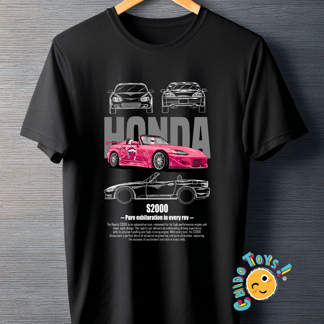 Playera Honda S2000 – Pink Edition - Chido Toys