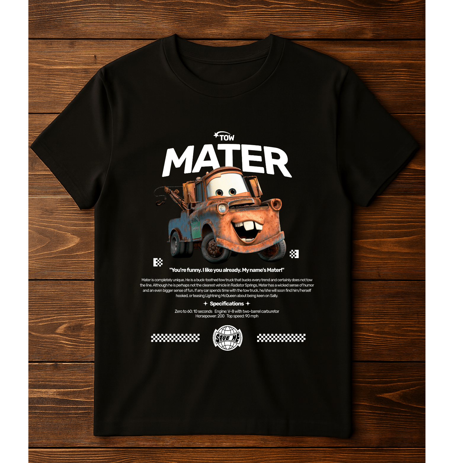Playera Mater – Edición Coleccionista Cars Pixar - Chido Toys