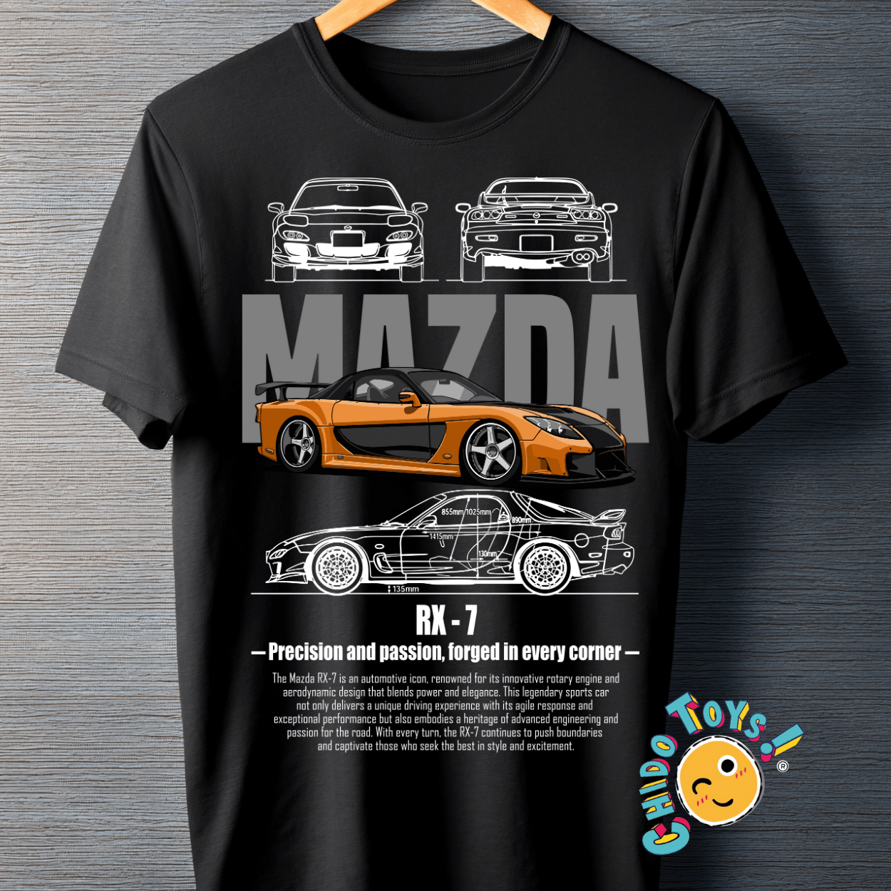 Playera Mazda RX - 7 – Rotary Spirit Edition - Chido Toys