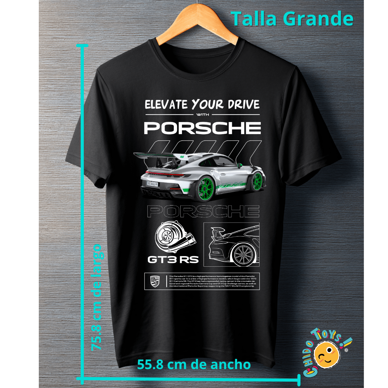 Playera Porsche GT3 RS – Elevate Your Drive - Chido Toys