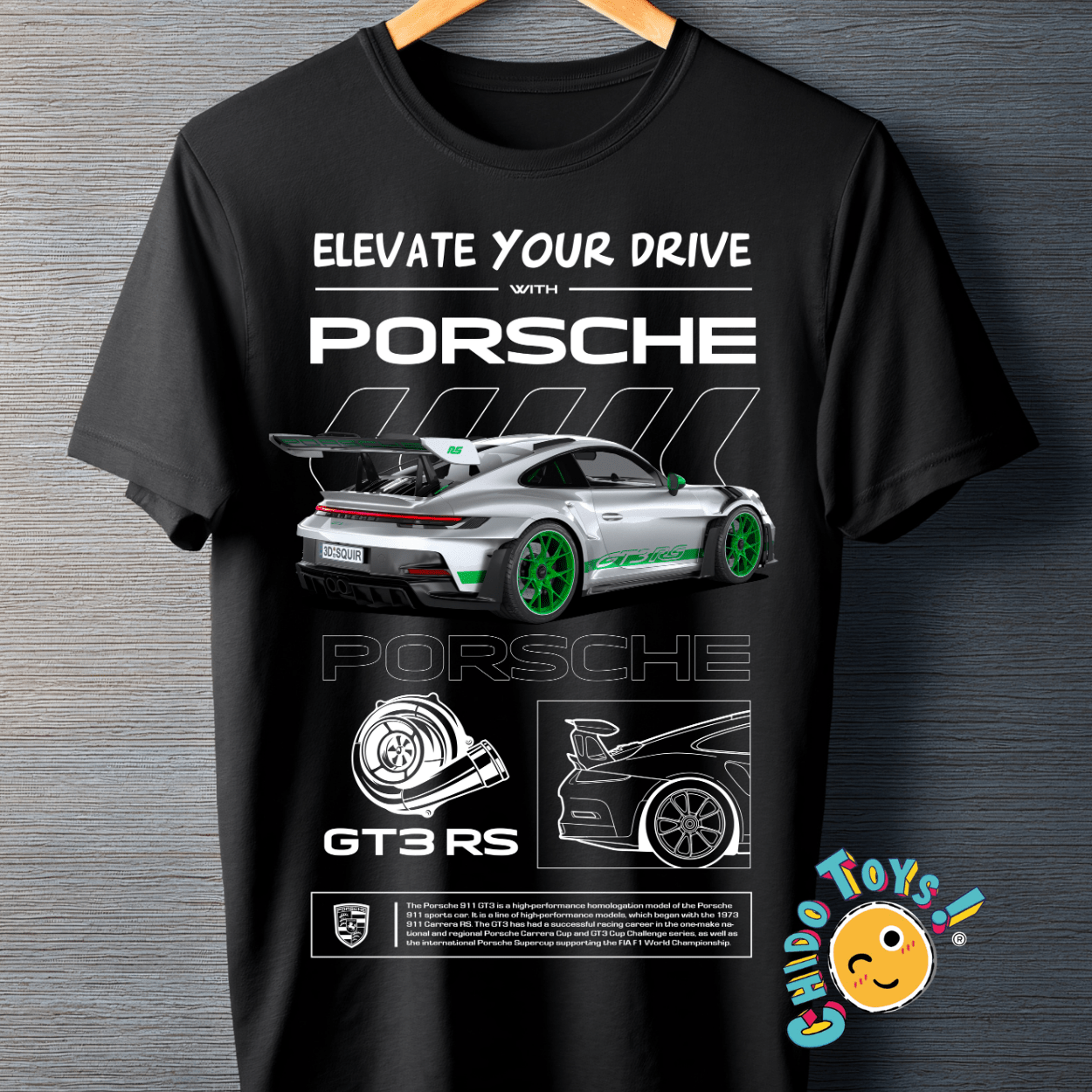 Playera Porsche GT3 RS – Elevate Your Drive - Chido Toys