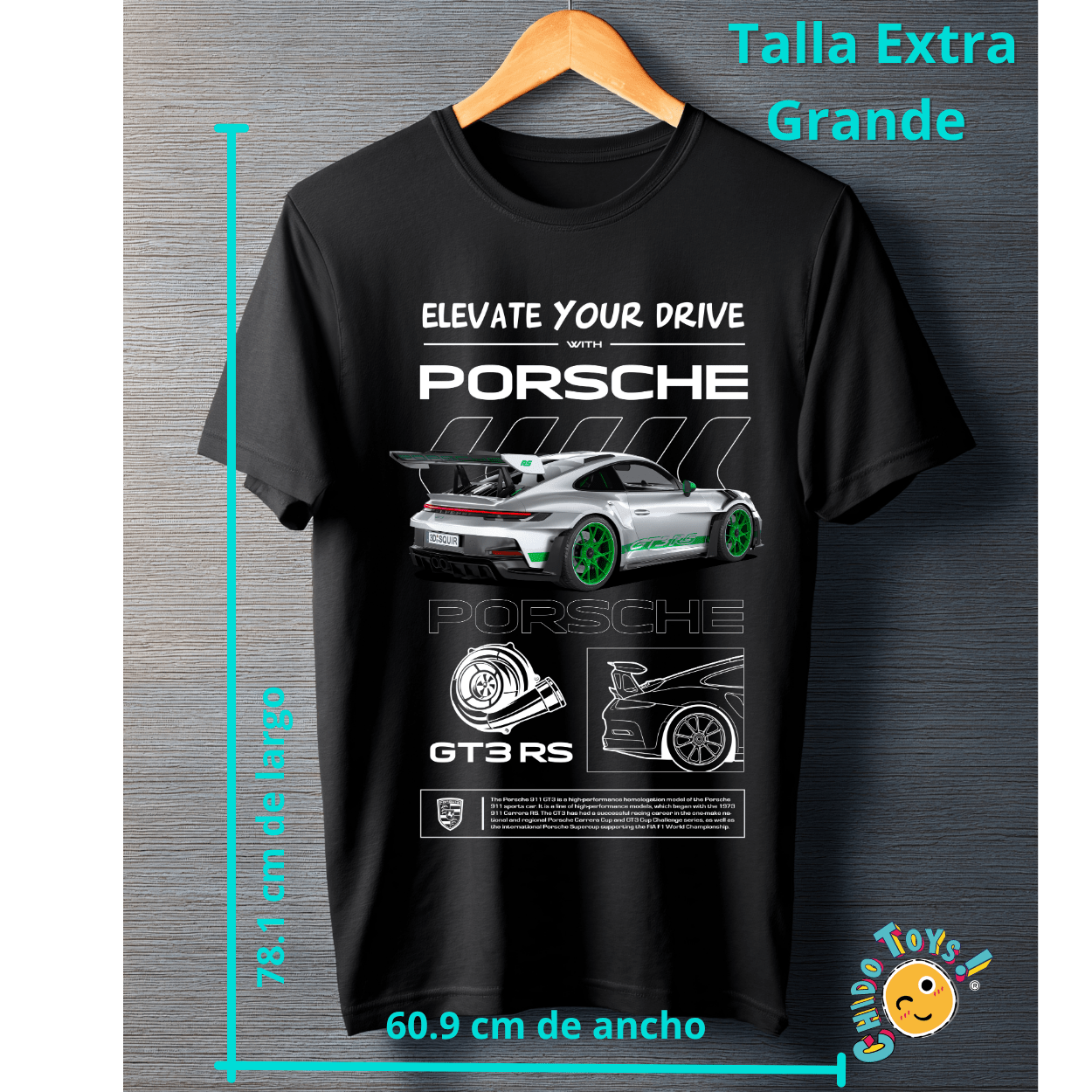Playera Porsche GT3 RS – Elevate Your Drive - Chido Toys
