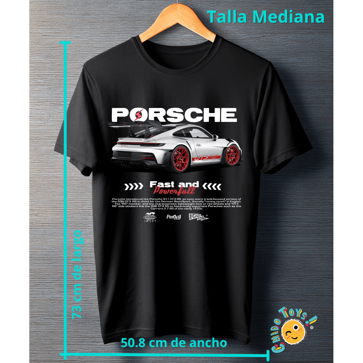 Playera Porsche GT3 RS – Fast and Powerful - Chido Toys