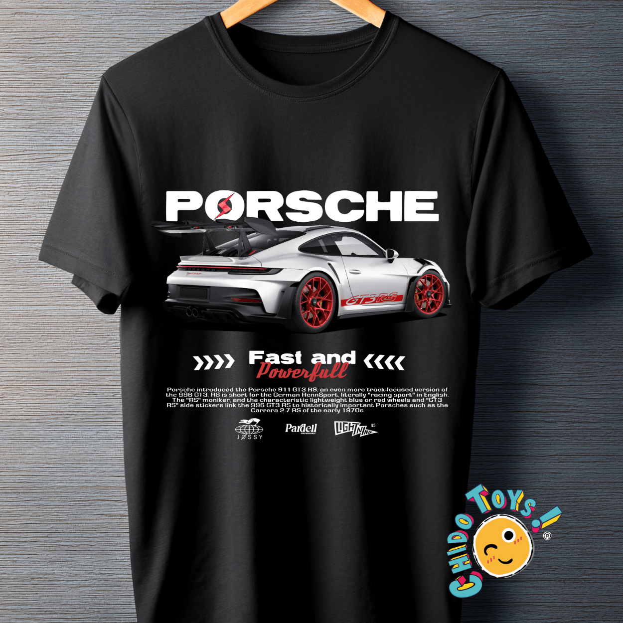 Playera Porsche GT3 RS – Fast and Powerful - Chido Toys