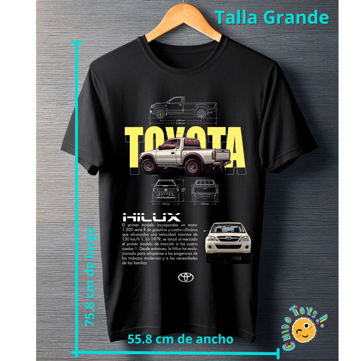 Playera Toyota Hilux – Classic Edition Pickup - Chido Toys