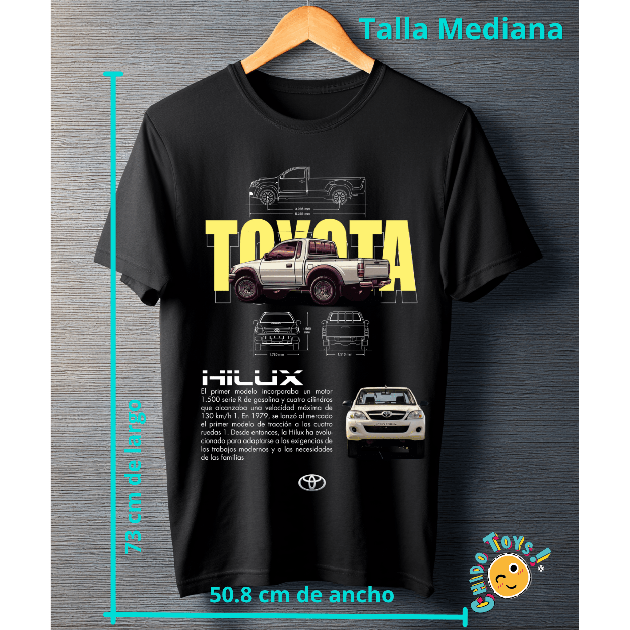 Playera Toyota Hilux – Classic Edition Pickup - Chido Toys