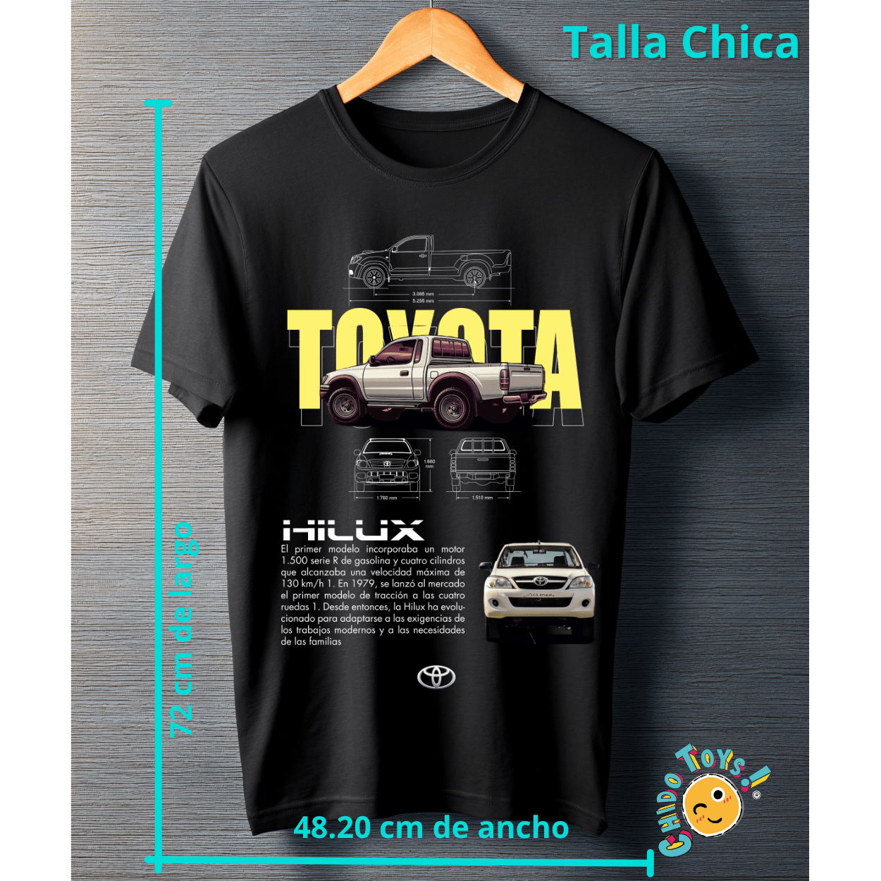 Playera Toyota Hilux – Classic Edition Pickup - Chido Toys