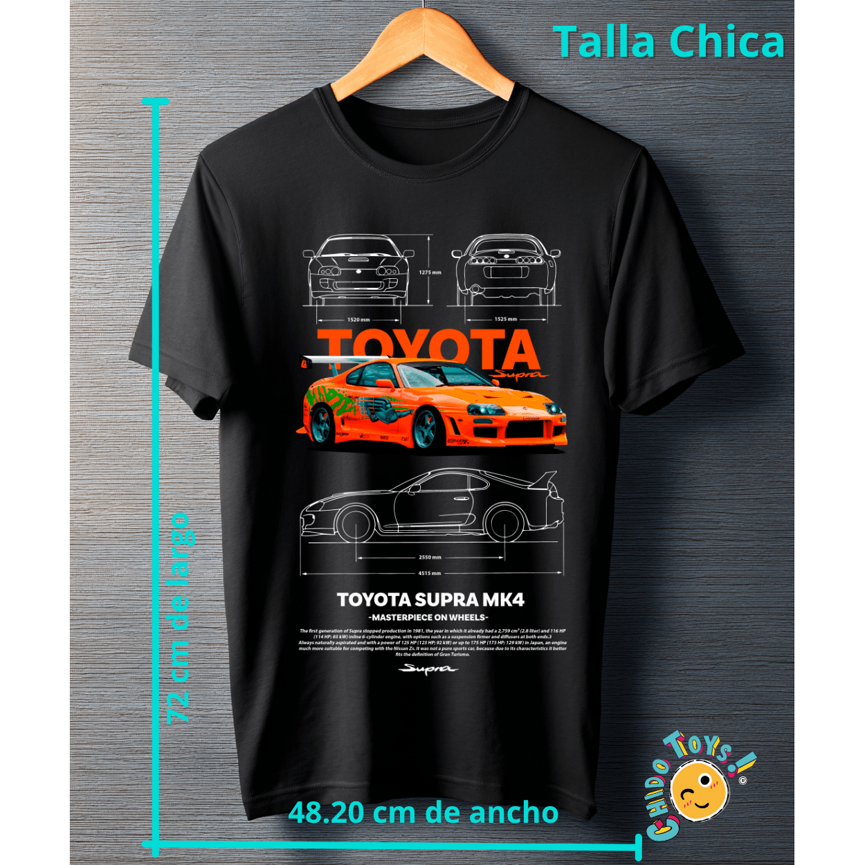 Playera Toyota Supra MK4 – Leyenda del JDM - Chido Toys