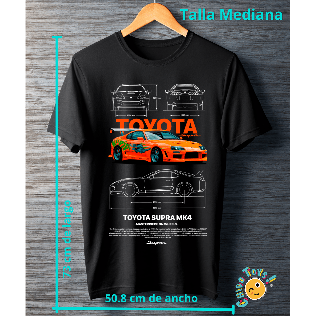 Playera Toyota Supra MK4 – Leyenda del JDM - Chido Toys