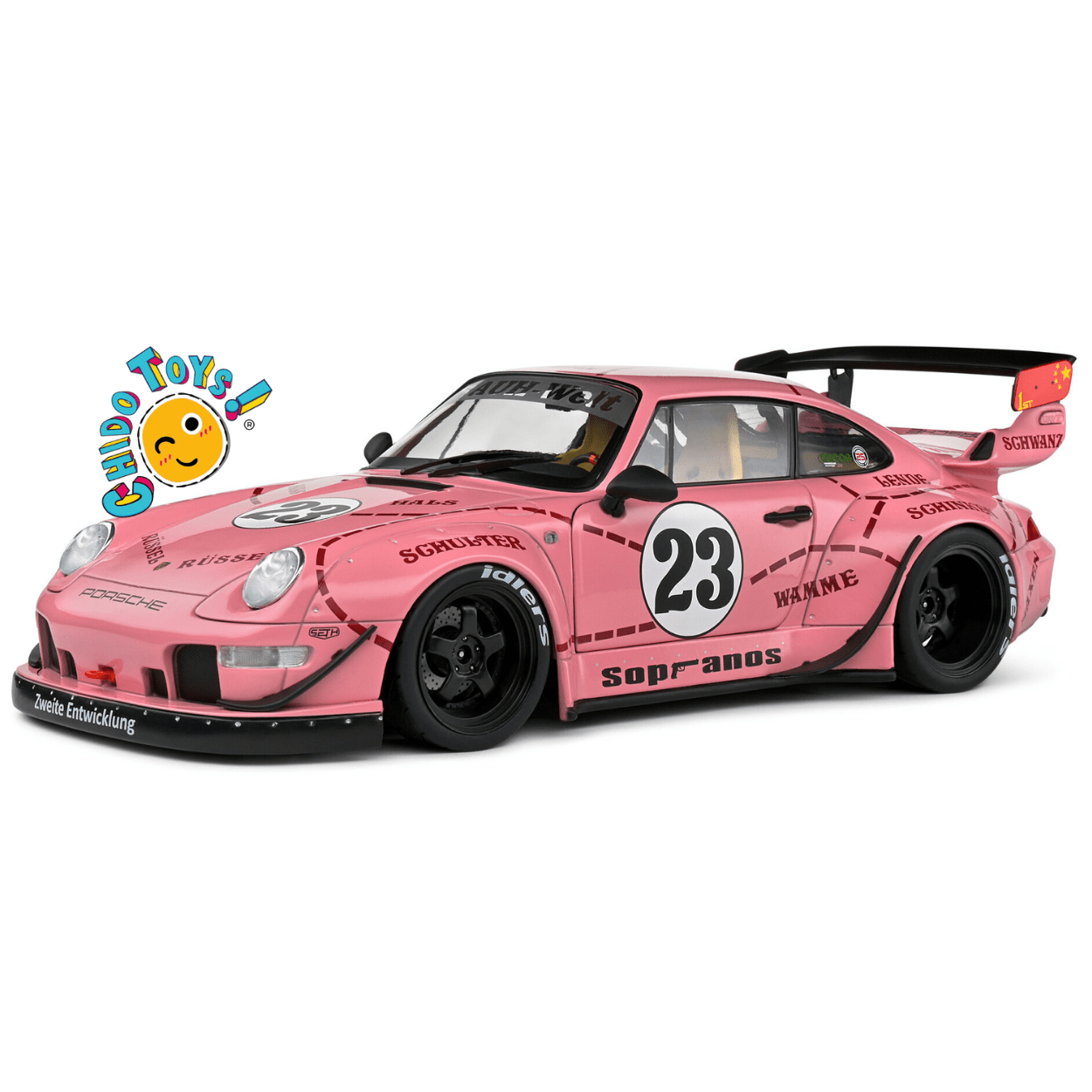 Porsche 911 RWB Pink Pig 23 Solido 1:18 - Chido Toys