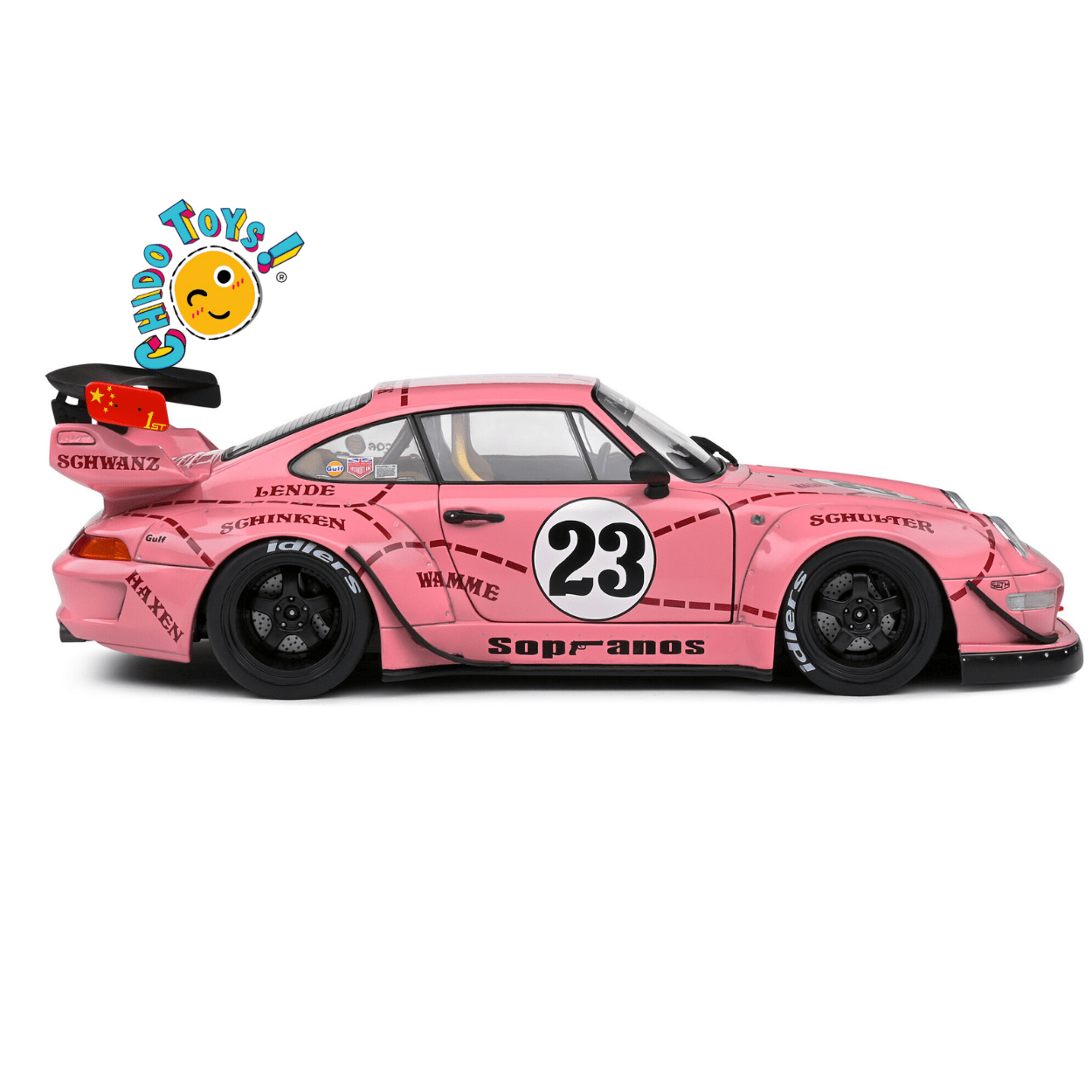 Porsche 911 RWB Pink Pig 23 Solido 1:18 - Chido Toys