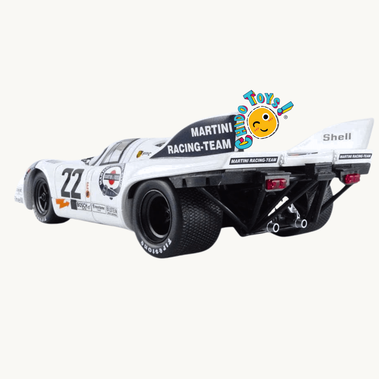 Porsche 917K Martini Racing 22 Le Mans 1971 – Escala 1:18 Norev - Chido Toys