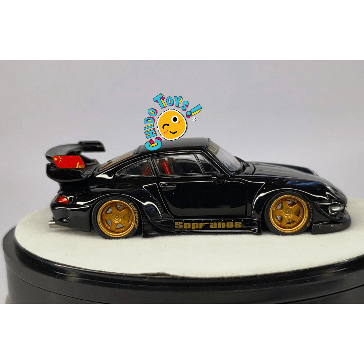 Porsche RWB 993 “Sopranos” Negro – Exclusivo HEC 2025 1:64 PGM - Chido Toys