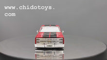 Cargar y reproducir el video en el visor de la galería, Auto a escala marca Kaido House, Modelo Chevrolet Silverado 1983 KAIDO V1- Rojo

