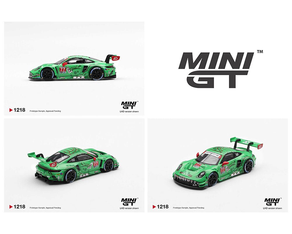 Próximo a llegar 🚗🔥 Mini GT 1:64 Porsche 911 GT3 R (992) 77 AO Racing Ganador de su clase en las 12 Horas de Sebring IMSA 2025 - Chido Toys