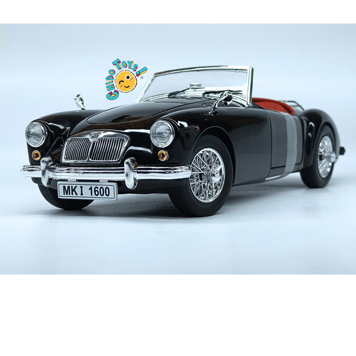 Revell MGA 1600 Roadster 1:18 negro edición limitada a 1,000 piezas - Chido Toys