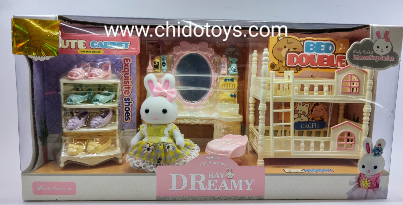 SET CONEJITA CON ACCESORIOS - Chido Toys