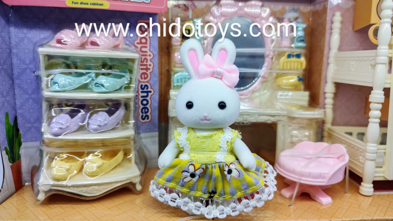 SET CONEJITA CON ACCESORIOS - Chido Toys