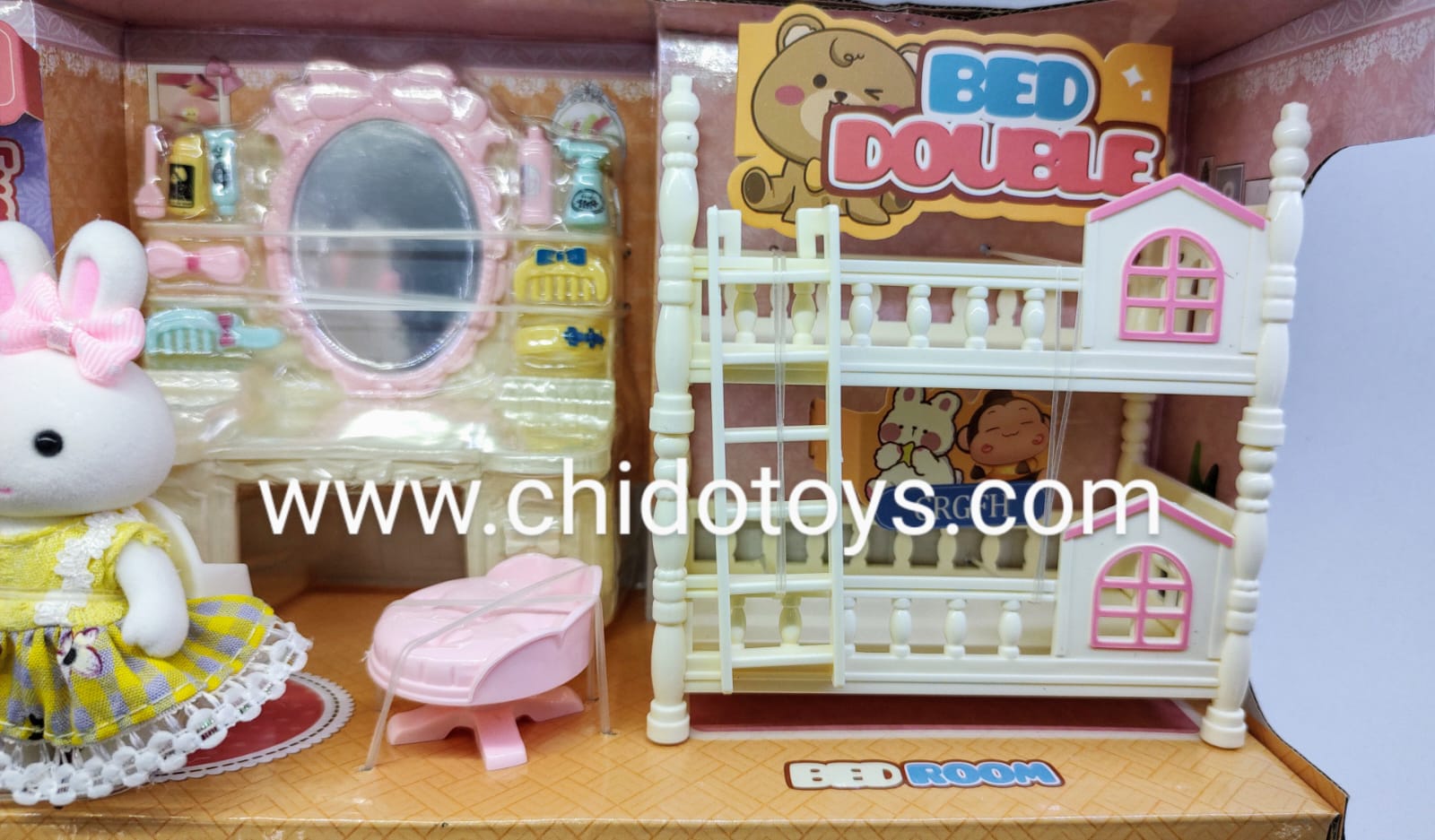 SET CONEJITA CON ACCESORIOS - Chido Toys