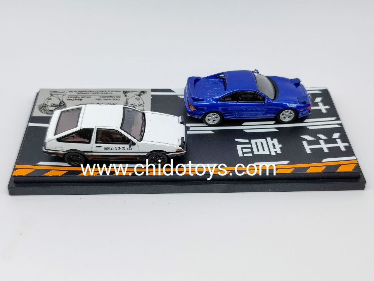 SET Escena Marca Inicial D Vol 15 Toyota AE86 - Chido Toys
