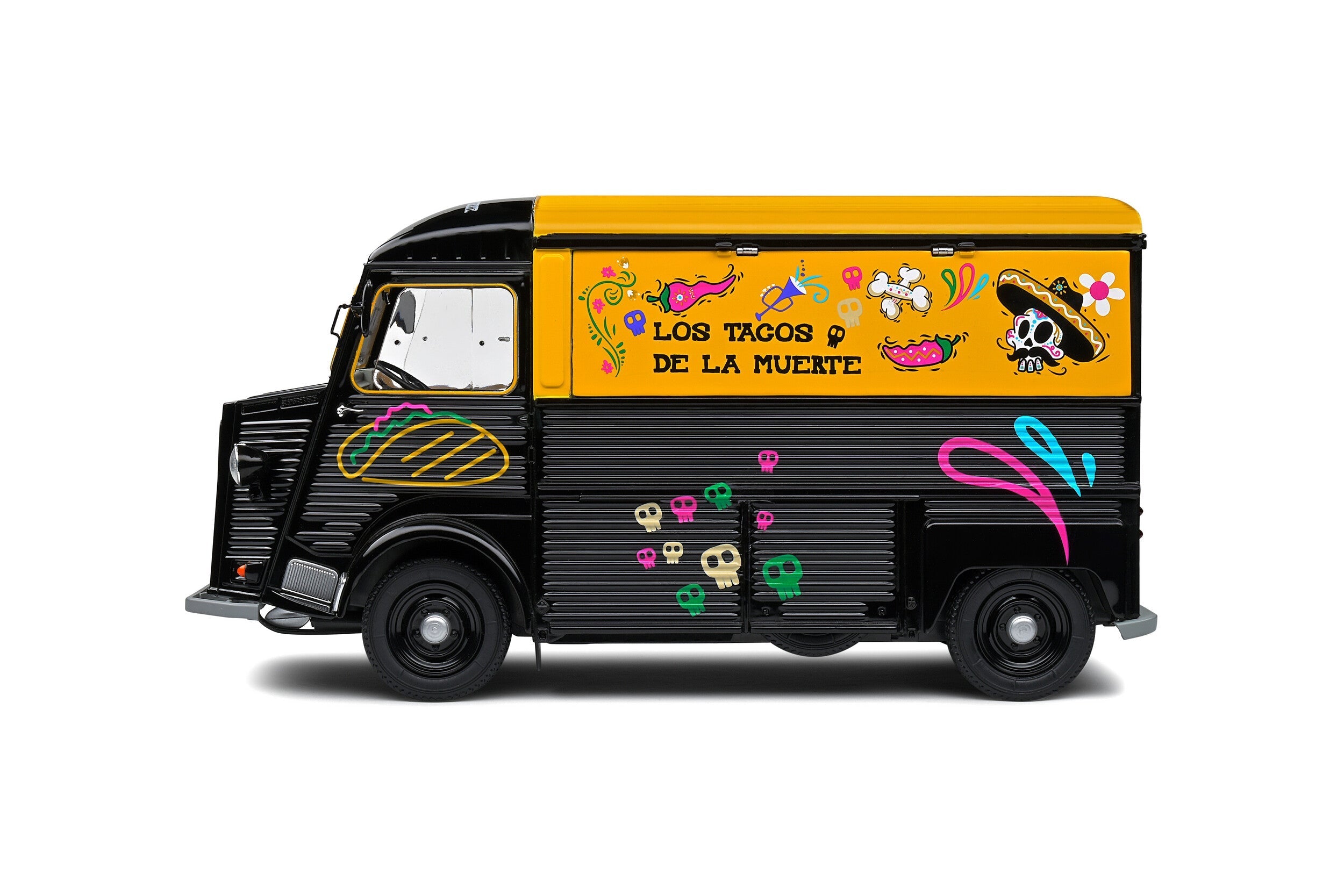 Solido Citroën Type HY 1969 1:18 Los Tacos de la Muerte - Chido Toys