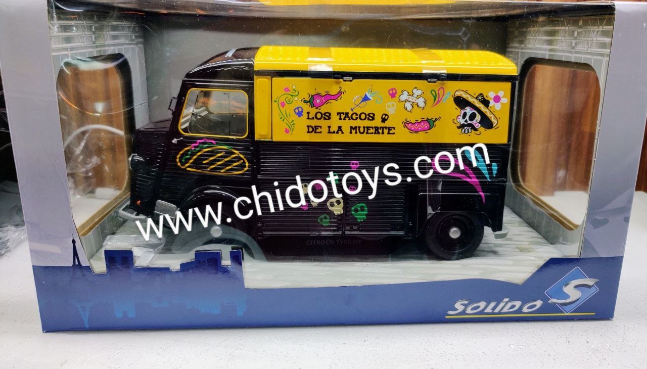 Solido Citroën Type HY 1969 1:18 Los Tacos de la Muerte - Chido Toys