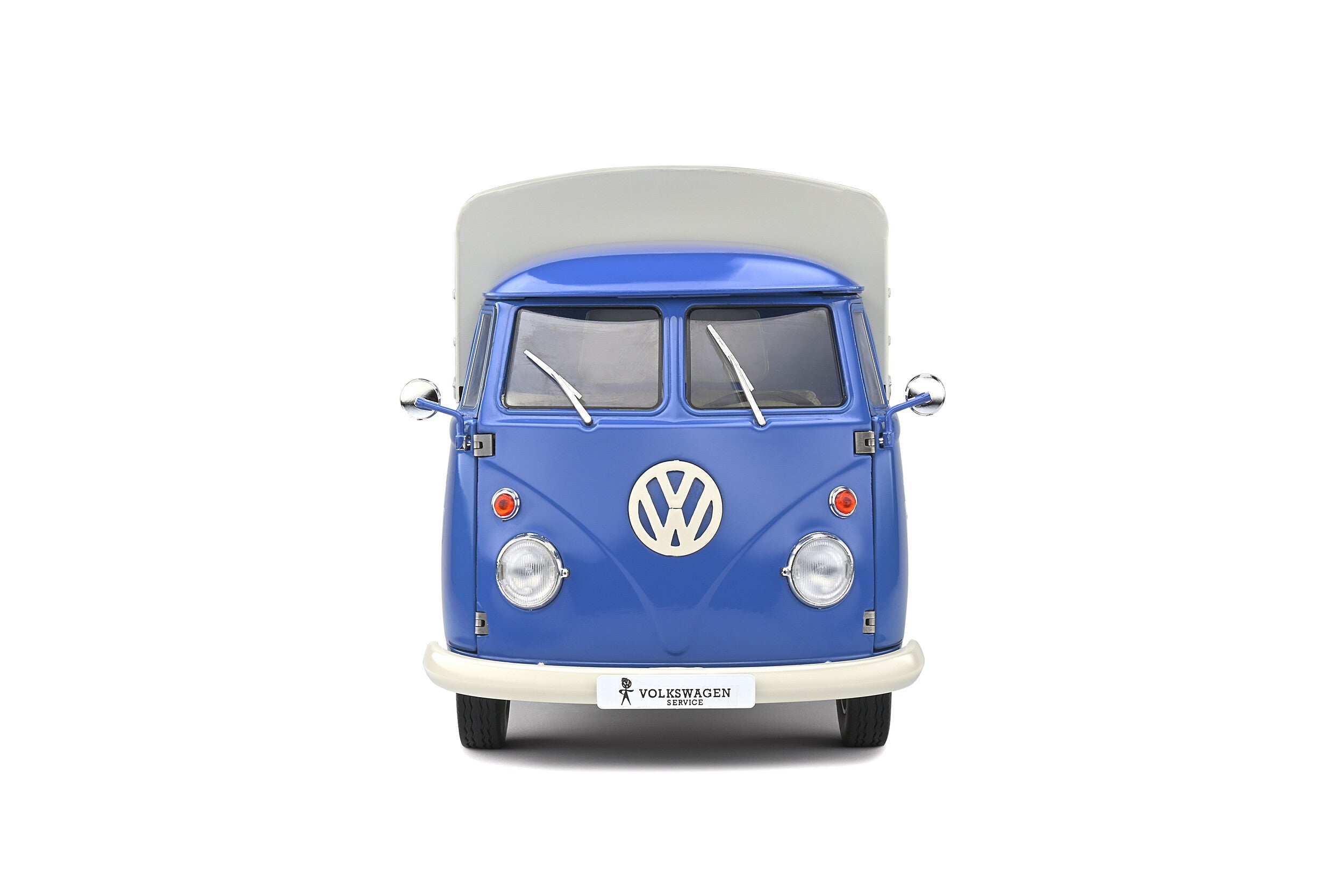 Solido Volkswagen T1 Service 1950 1:18 azul con lona blanca - Chido Toys