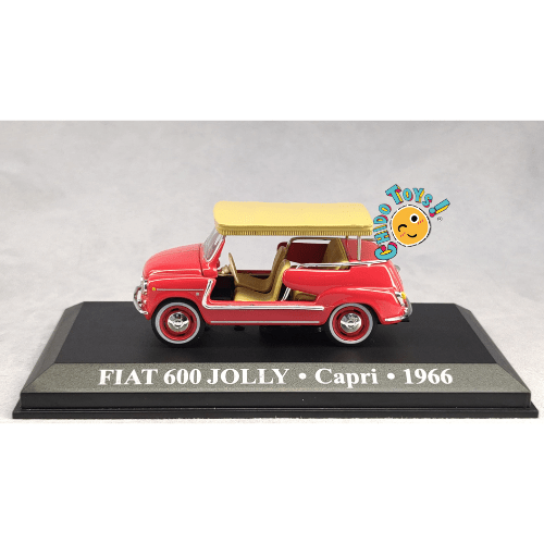 Taxi Capri 1966 – Escala 1:43, FIAT 600 Jolly - Chido Toys