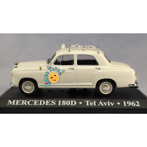 Taxi de Tel Aviv 1962 – Escala 1:43, Mercedes 180D - Chido Toys
