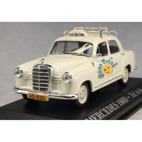 Taxi de Tel Aviv 1962 – Escala 1:43, Mercedes 180D - Chido Toys