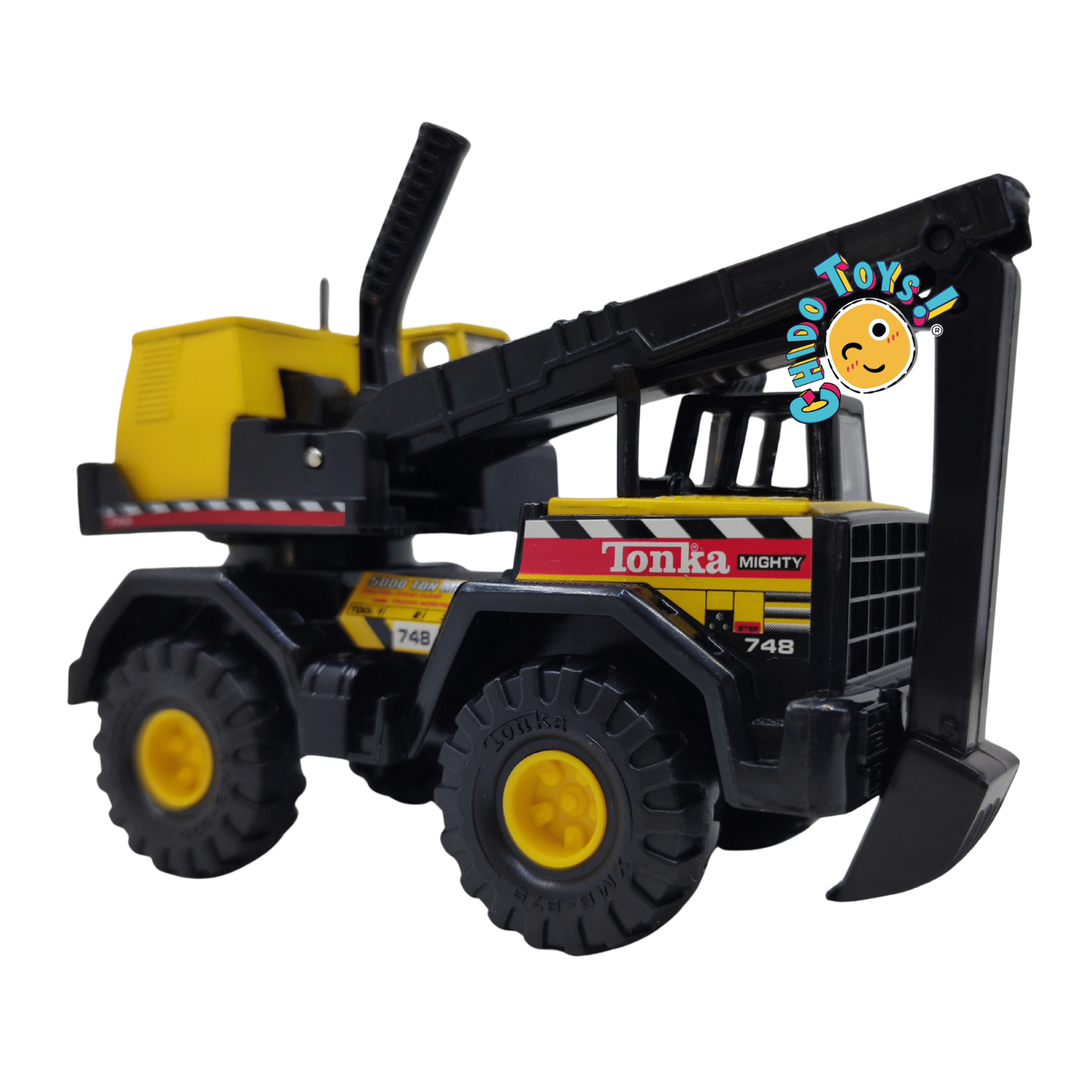 Tonka Mighty 748 Iron Max – Juguete Vintage de Construcción a Escala con Detalles Realistas - Chido Toys